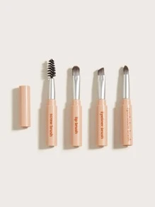 4 In 1 Multifunctional Makeup Brush,Brush Set,Makeup Brush Kit,Make Up Brush Set,Make Up Set Complete,Makeup Brush Set,Complete Makeup Kit,Brush Kit,Brushes Makeup Set,Makeup Gift Set - Orange - View 3