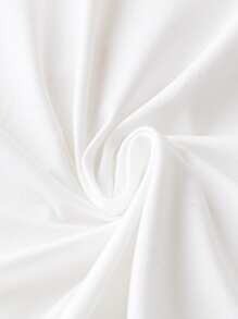 Calvaya Plus Contrast Lace Keyhole Back Bodysuit - White - View 3