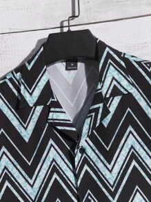 Manfinity Men Chevron Print Shirt - Multicolor - View 4