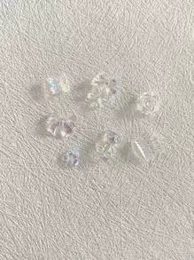 1 盒随机 3D 熊和蝴蝶设计美甲装饰 - 彩色 - 查看 2