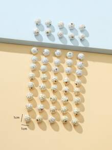 50pcs Random Soccer Design DIY Bead - Multicolor - View 3