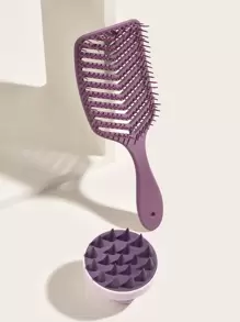 家用造型八爪梳干湿两用洗发梳两件套紫色发梳套装，发梳/梳子，返校季，旅行度假必备，女士美发配件，梳子，边缘梳，解结梳，球形梳，迷你发梳套装，木梳，发梳，边缘梳，发梳套装，梳子，发梳，理发师，美发设备，发型，美发，发梳，梳子套装，梳子，卷发梳，解结梳，女士发梳，理发师配件，理发店，美发设备