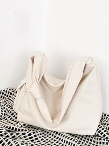 Pocket Side Hobo Bag - White - View 2