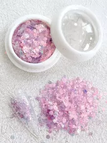 8boxes Random Color Sequin Nail Art Decoration - Multicolor - View 3