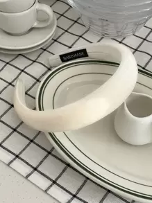 DAZY Minimalist Solid Headband Hairband Hair Hoop - White - View 7