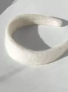 DAZY Minimalist Solid Headband - White - View 7