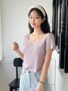 DAZY Minimalist Solid Headband - White - View 8