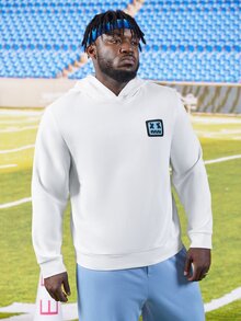 EASEVO Men Plus Cartoon Graphic Hoodie - White - View 4