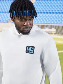 EASEVO Men Plus Cartoon Graphic Hoodie - White - View 6