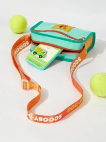 SCOOBY-DOO X SHEIN Mini Cartoon Patch Decor Square Bag - Multicolor - View 5