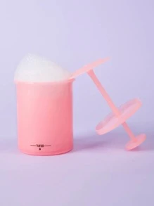 Bubble Maker Cup For Face Wash, 1pc Mini Size Facial Cleanser Foam Cup Whip Bubble Maker Facial Skin Cleansing Care, Deep Skincare Cleaner Tools For Travel Household, Easy To Use Marshmallow Whip Maker - Coral Pink - View 1