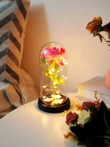 1pc 20 Led Flower Design Decoration Light - Yellow - View 1