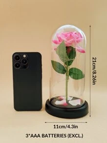 1pc 20 Led Flower Design Decoration Light - Yellow - View 4