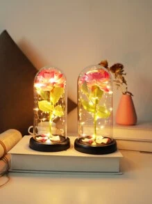1pc 20 Led Flower Design Decoration Light - Yellow - View 6