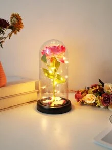 1pc 20 Led Flower Design Decoration Light - Yellow - View 7