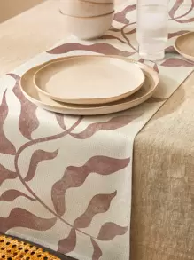 Leaf Print Table Runner - Multicolor - View 2