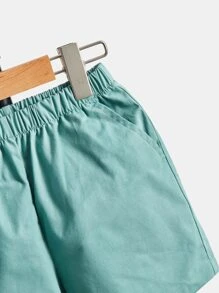 SHEIN 小男童熱帶圖案襯衫和短褲