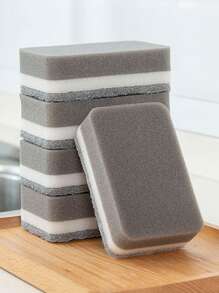 4pcs Double-sided Cleaning Sponge - Multicolor - View 1