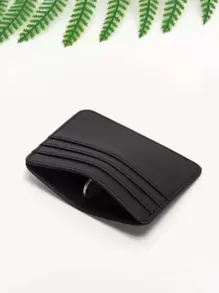 1 pièce Mini Porte-cartes minimaliste ultra fin avec multiples emplacements, portefeuille en PU ultra-fin pour femmes et hommes, étudiants