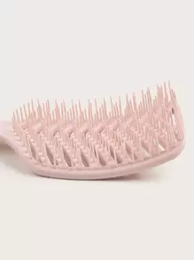 Hollow Out Hair Brush - Baby Pink - View 4