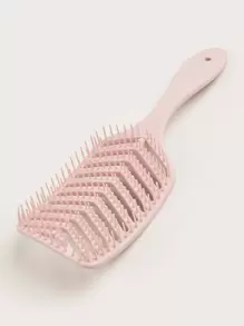 Hollow Out Hair Brush - Baby Pink - View 5