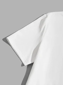 GENTILAND Men T-Shirts Fit Crew Neck Short Sleeve Slogan Tee Casual Simple Summer - White - View 3