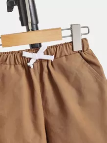 SHEIN 小男童條紋圖案襯衫和短褲