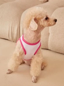 PETSIN 1pc Heart & Letter Graphic Pet Tank - Multicolor - View 4