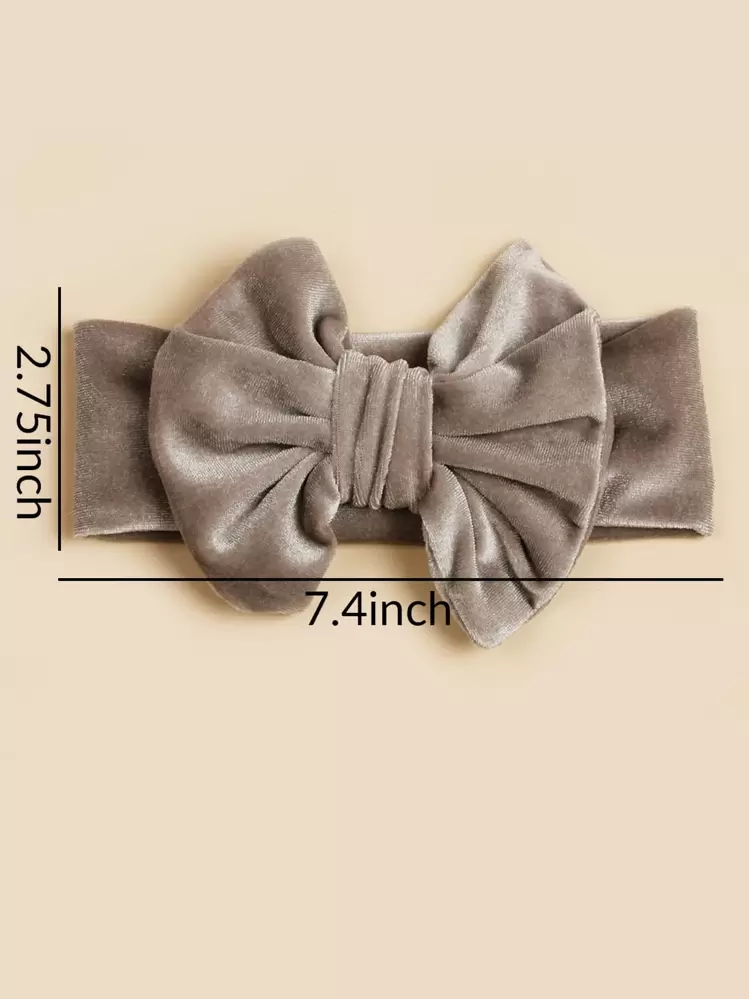 3pcs Baby Bow Decor Hair Band - Multicolor - View 4