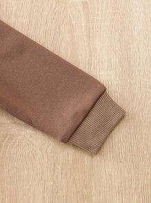 男嬰小熊印花運動衫 - 棕色 - 查看 5