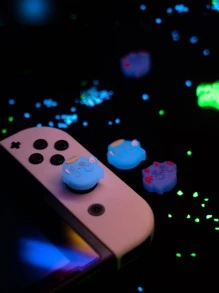 GeekShare Bộ 4 nút bọc thiết kế Ghost Tương thích với Nintendo Switch Oled/Lite - Nhiều màu - Xem 4