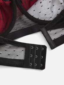 Lace Sheer Strapless Open Cup Bra For Women Black Sexy Lingerie - Black - View 5