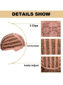 Tóc Giả Xoăn Afro Với Nổ Ngắn 12 Inch Kinky Xoăn Tóc Giả Dành Cho Nữ Ombre Tóc Vàng Tổng Hợp Bộ Tóc Giả Xoăn Chiều Dài Vai Glueless Afro tóc Giả (33A/27 #) - Vàng - Xem 8