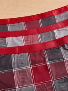 3 piezas Set bragas de cuadros - Multicolor - Ver 5