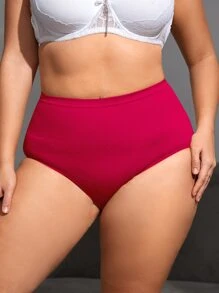 Plus Scrunch Butt Panty - Burgundy - View 5