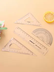 1 set Regla transparente, Reglas - transparente - Ver 1