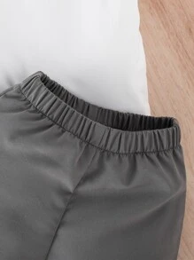 Baby Boy Solid Tee & Flap Pocket Jacket & Shorts - Multicolor - View 7