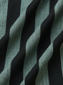 ROMWE Fairycore Striped Drop Shoulder Tee