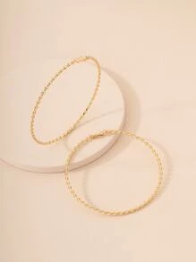 bông tai vòng xoắn - Vàng - Xem 4