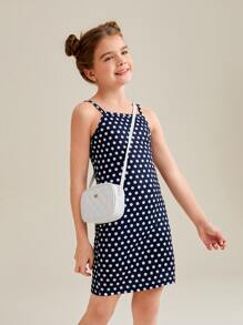 1 Pieza Bolso Bandolera Cuadrado Con Costura A Cuadros De Pu Blanco Para Niña, Adecuado Para Uso Diario - Blanco - Ver 3