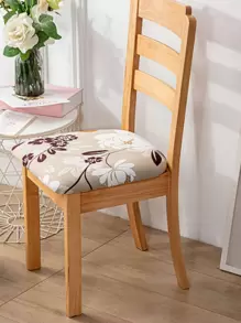 1入組花卉圖案彈力椅座套