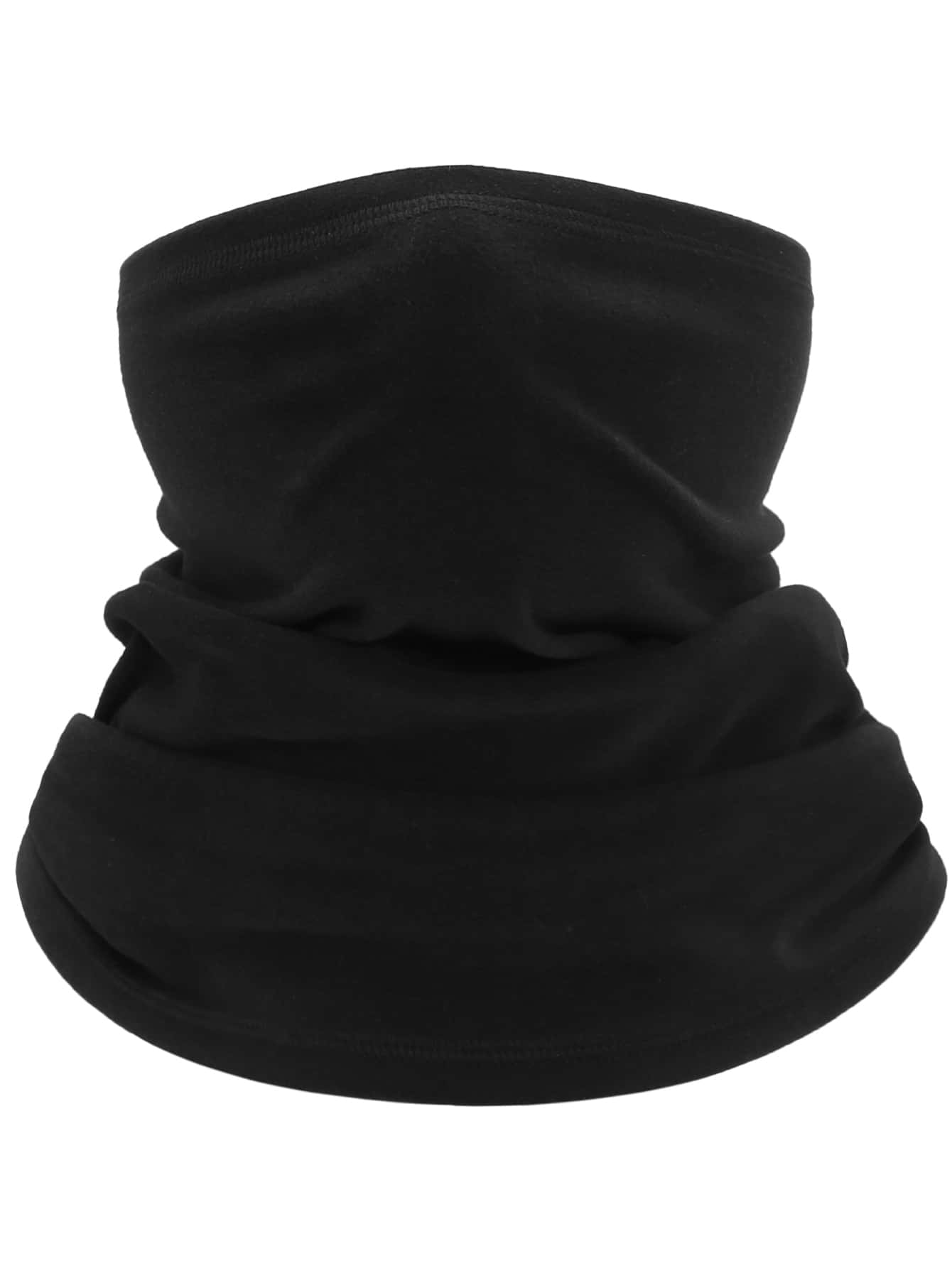 Sun Protective Anti UV 1pc Kids Solid Sports Neck Gaiter - Black - View 1