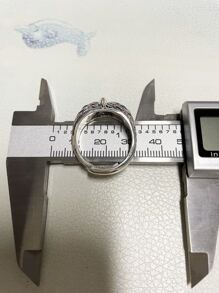 Owl Design Ring - Màu xanh lam - Xem 3