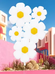 5 piezas Globo en forma de margarita - Multicolor - Ver 1