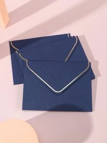 10pcs Hot Stamping Blessing Simple Creative Mini Envelope Blue - Multicolor - View 3