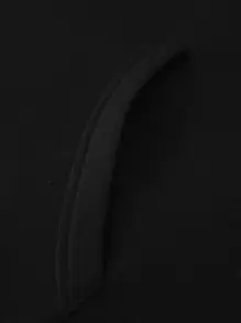 Manfinity LEGND Men 1pc Letter Graphic Kangaroo Pocket Drawstring Oversize Hoodie - Black - View 4