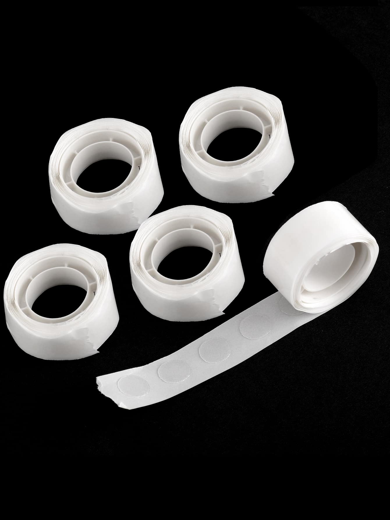 5 rollos Pegatia de globo liso transparente - Blanco - Ver 1