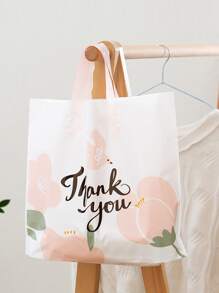 10pcs Floral & Slogan Graphic Random Gift Bag,