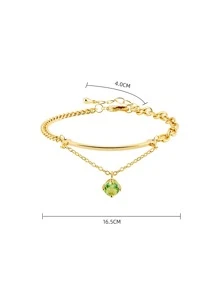 Pulsera con diseño de redondo - Multicolor - Ver 3