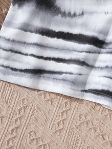 青少年女孩紮染吊帶連體短褲